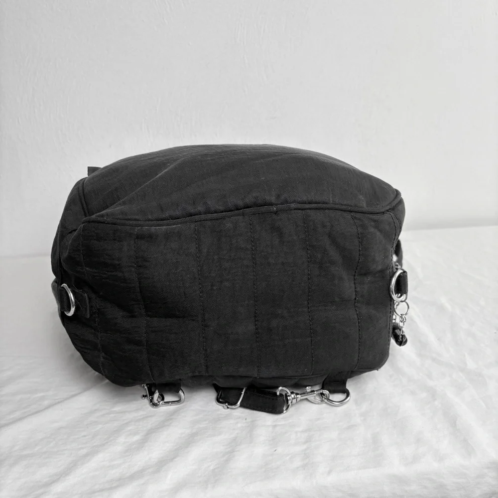 NORM THOMPSON LARGE Teardrop Black Nylon Sling Backpack Bag Unisex TRAVEL - Picture 8 of 13